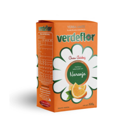 Yerba Mate Verdeflor Naranja 500 gr