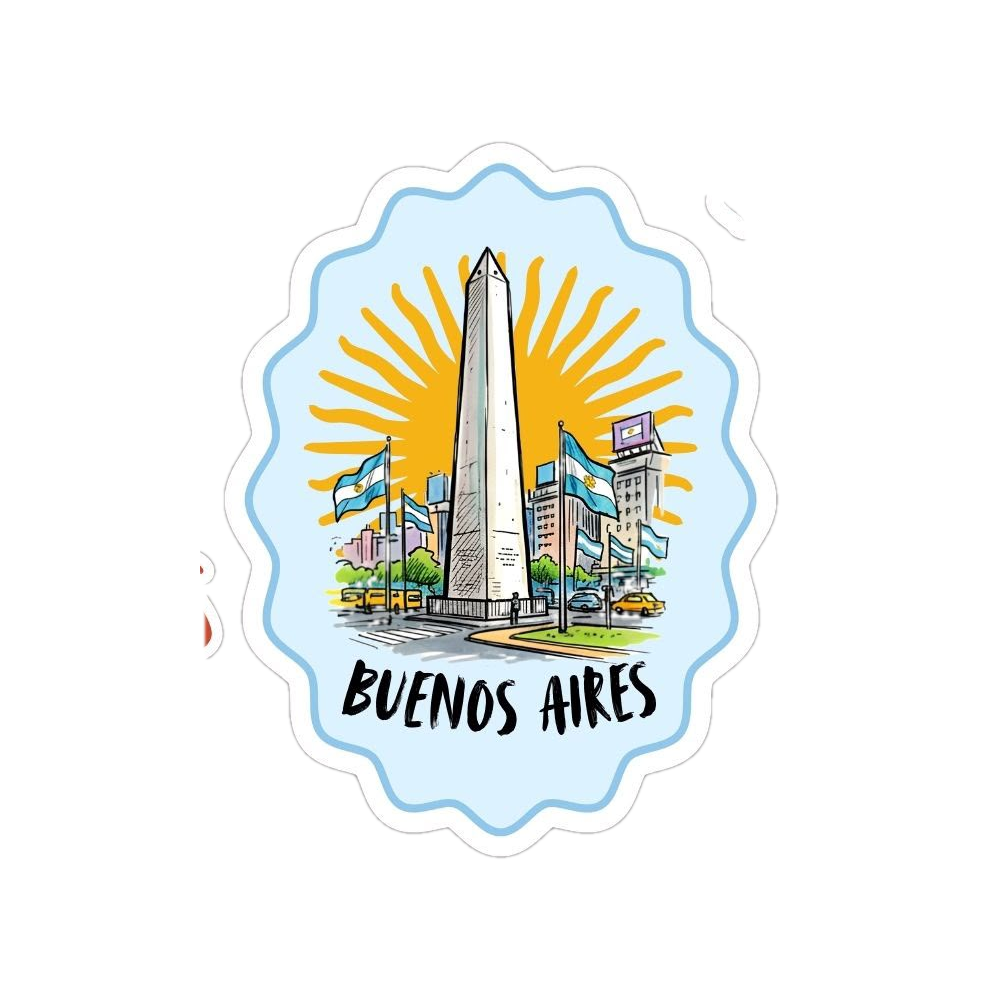 Pegatina Buenos Aires Obelisco