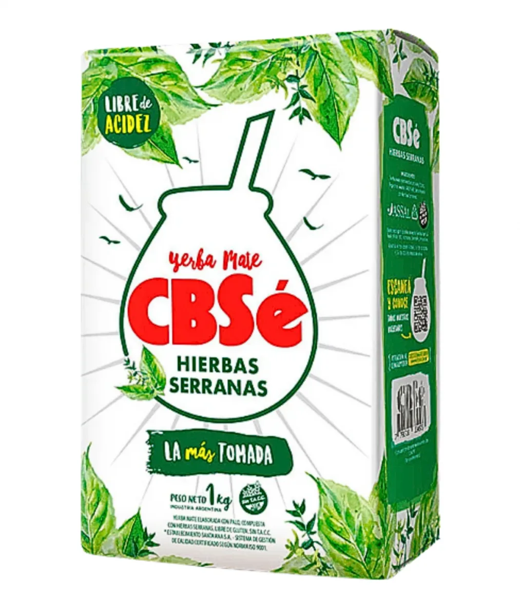 Yerba Mate CBSE Hierbas Serranas 1 Kg