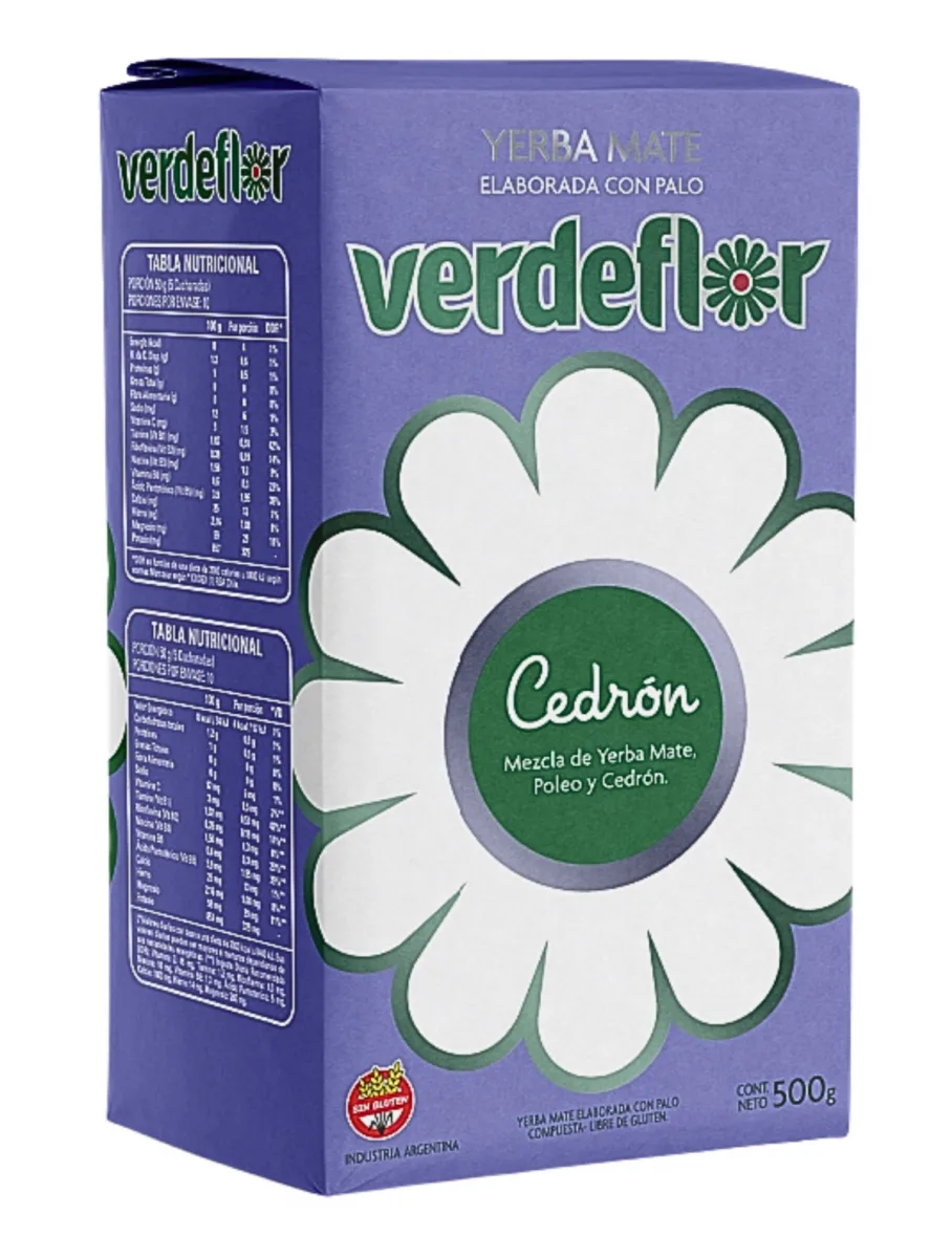 Yerba Mate Verdeflor Cedron 500 gr