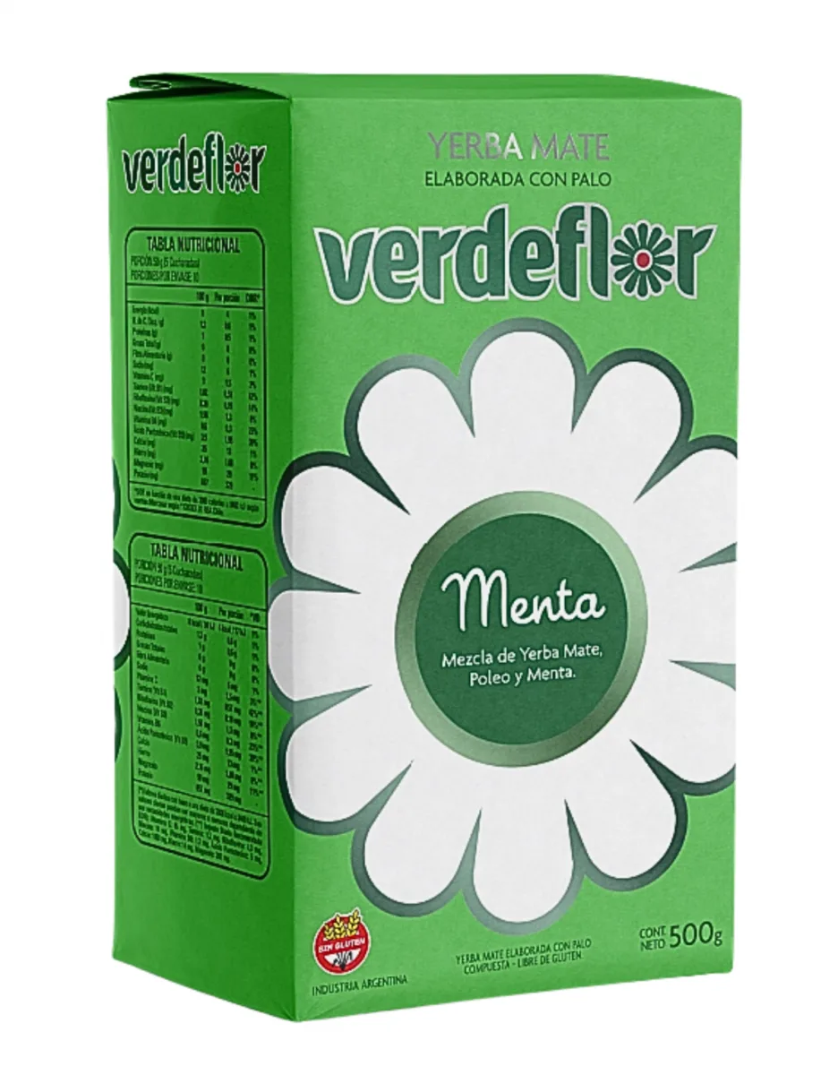 Yerba Mate Verdeflor Menta 500 gr