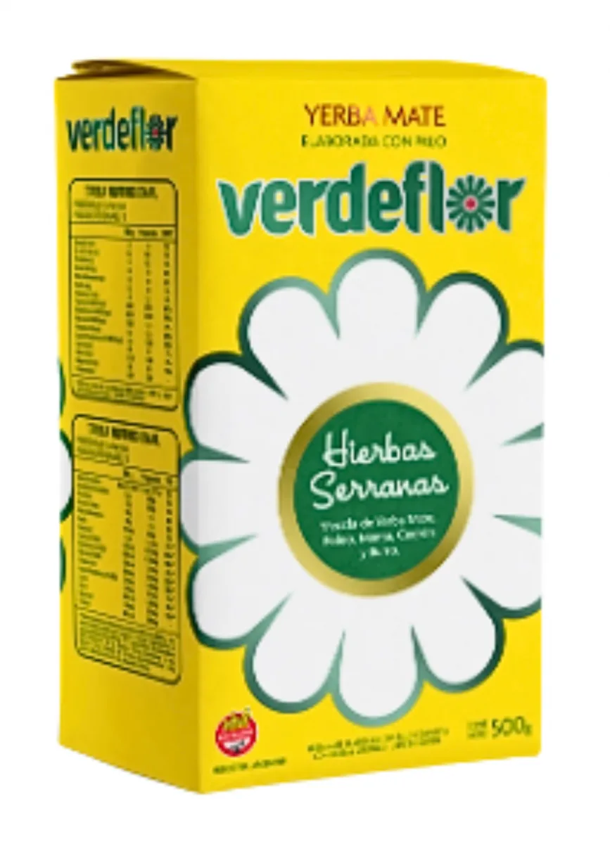 Yerba Mate Verdeflor Hierbas Serranas 500 gr