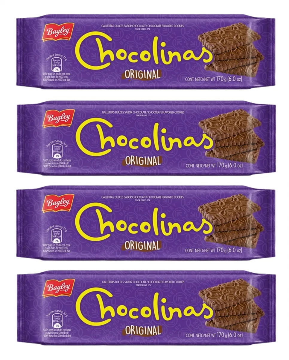 Galletitas Chocolinas 170 gr PROMO 4 unidades
